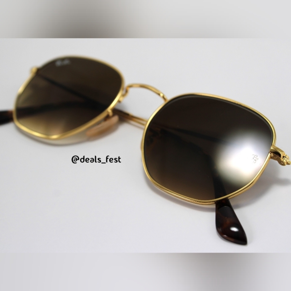 Model Display Rayban Hexagonal Rb3548n Gradient B… - image 8